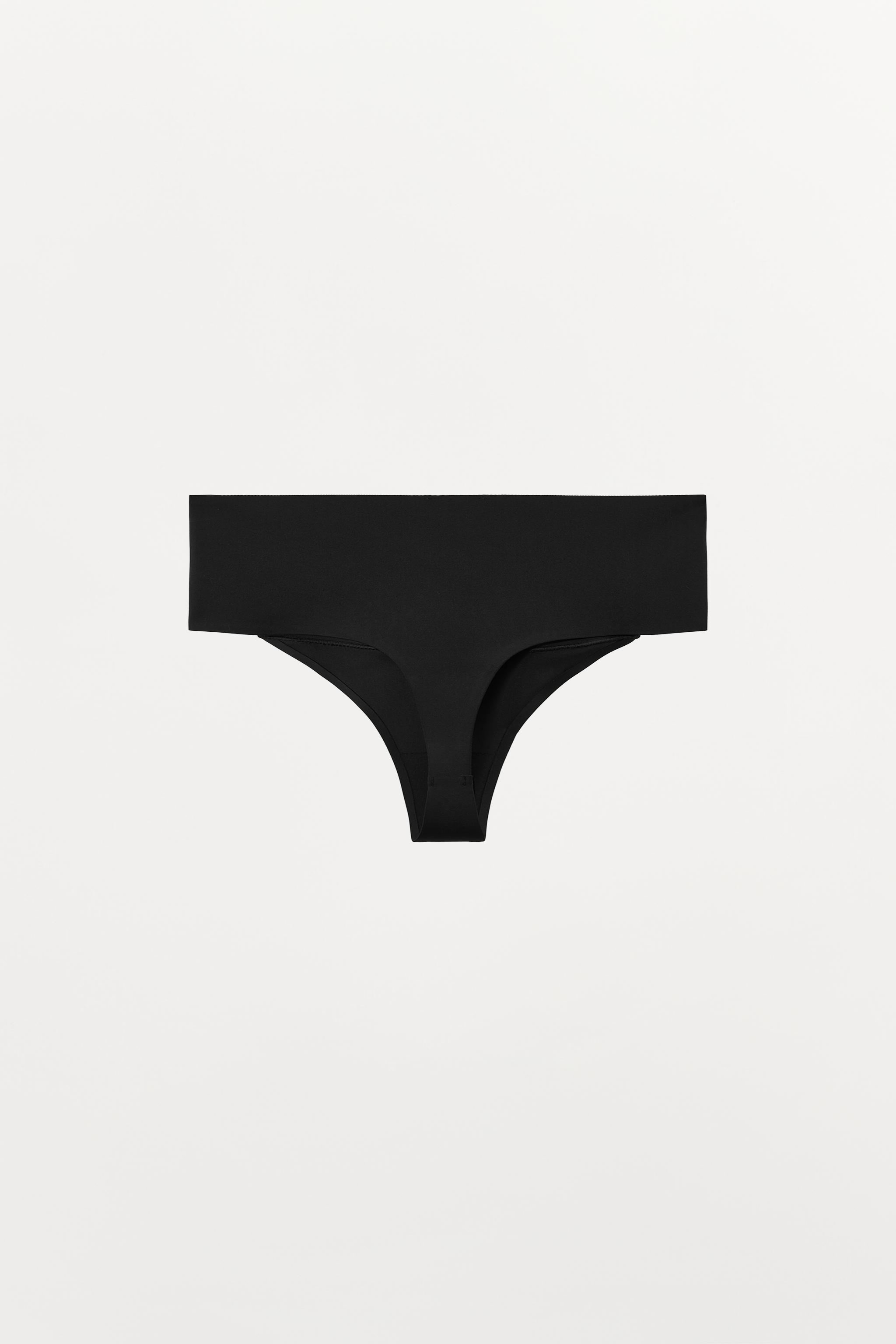 CROSSOVER WAIST POLYAMIDE BLEND THONG
